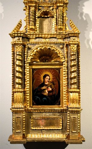 "Vergine del Latte" Olio su rame